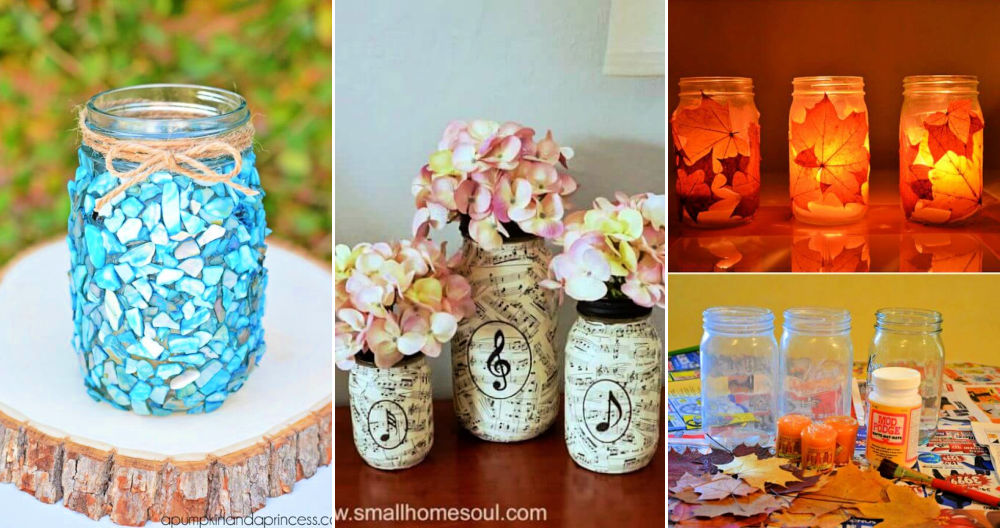 10 DIY ways to decorate mason jars with Mod Podge