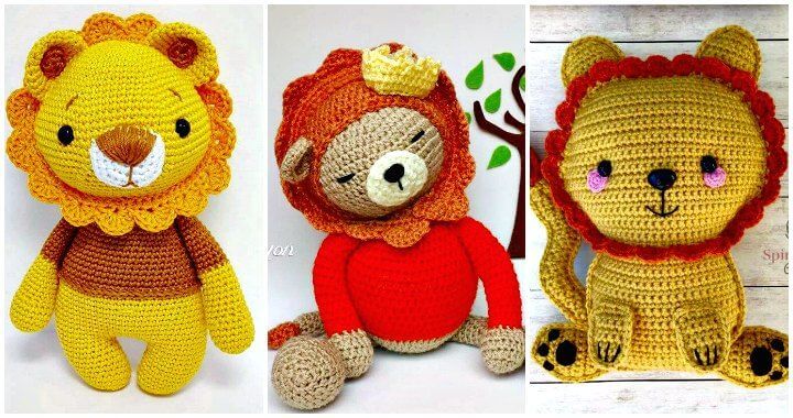 10 free crochet lion Amigurumi patterns ⋆ DIY crafts