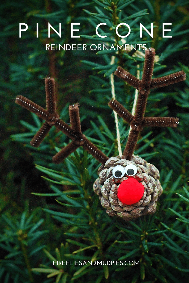 Pineone Reindeer Ornaments 15 Best Reindeer Crafts for Children