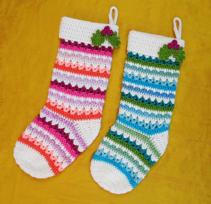 Wonderful holiday stockings 15 cute crocheted Christmas stocking patterns