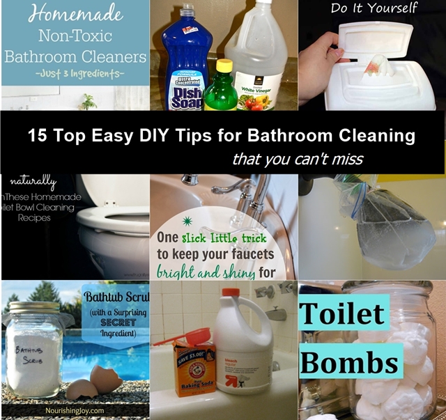 15 easiest DIY tips for bathroom cleaning functions
