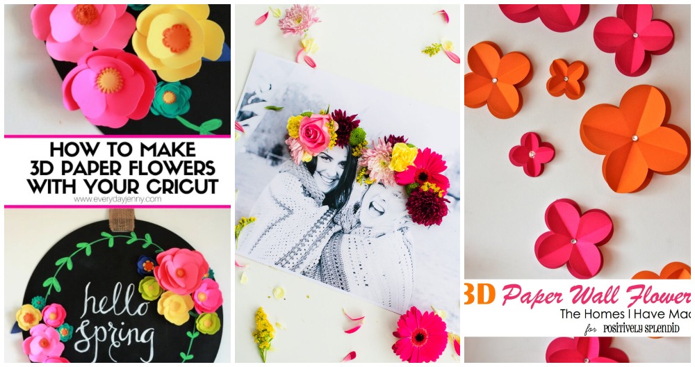 15 simple 3D paper flower making (including templates)