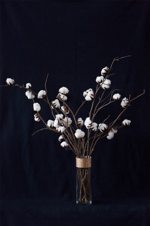 15 winter projects made with cotton balls DIY cotton plant center