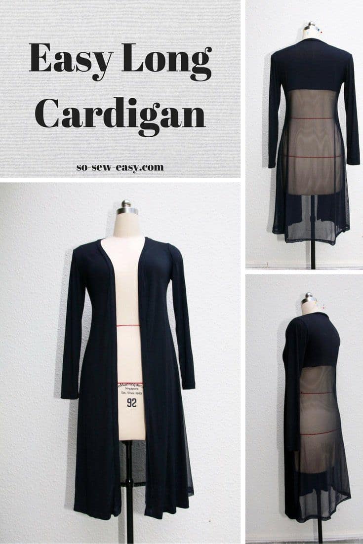 Long transparent cardigan that is easy to sew 15 winter sweaters that are easy to sew, knit and crochet