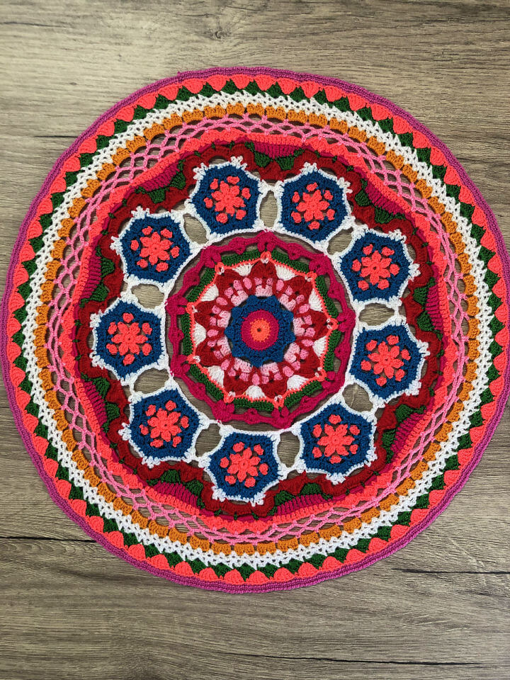 Crochet ornate doily