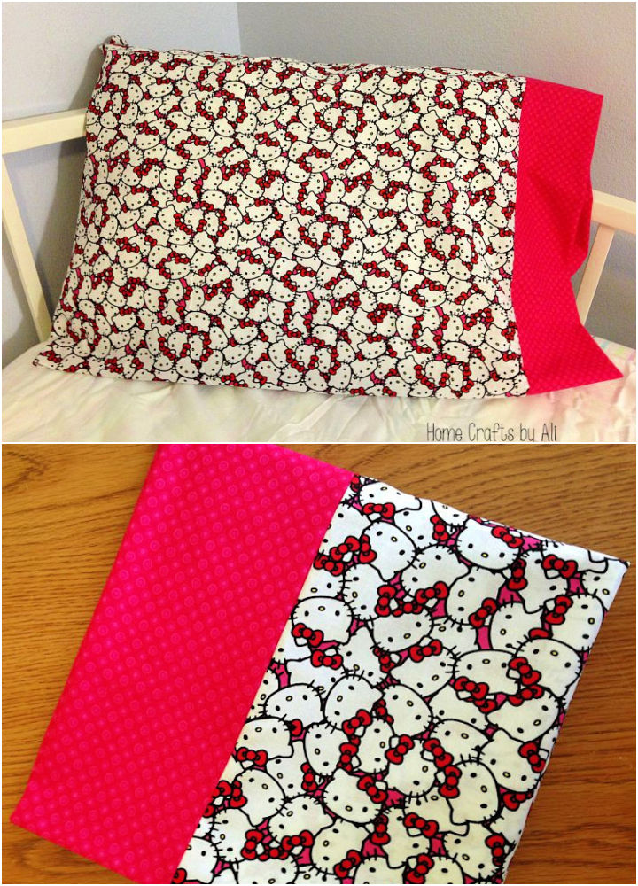 Beginner sewing pillowcase