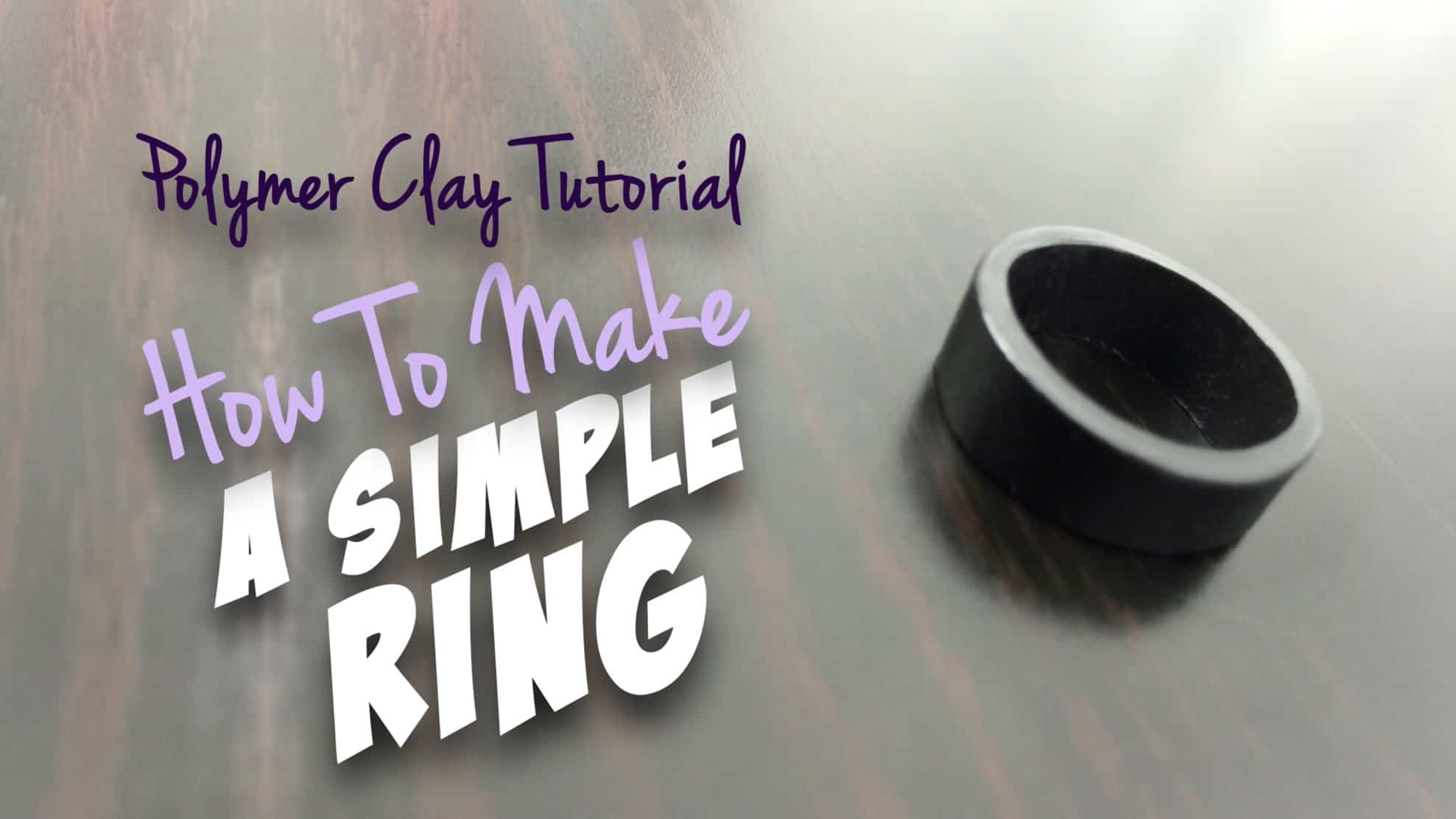 Method for making polymer clay ring