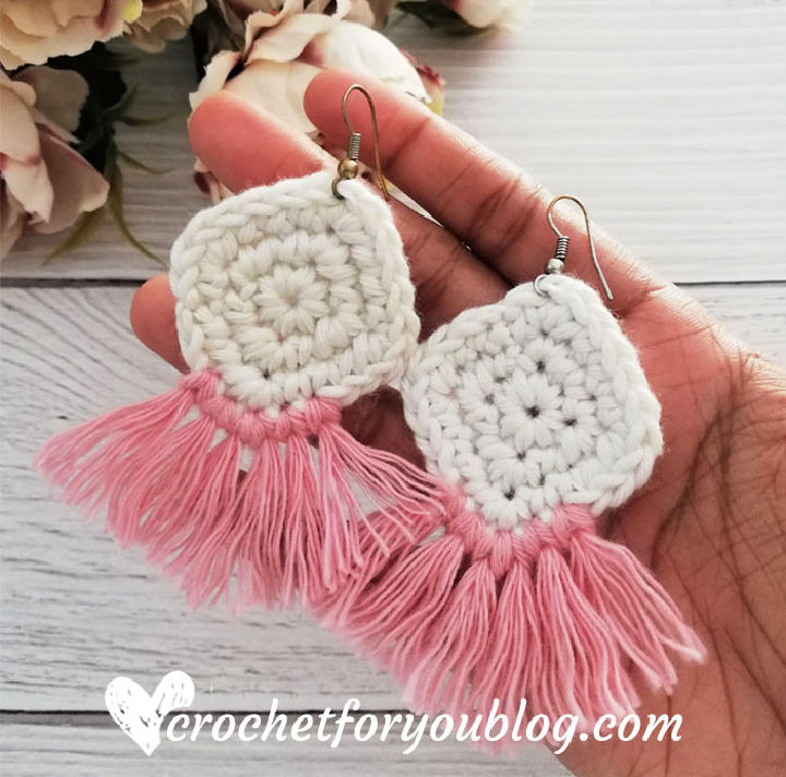 Crochet boho earrings