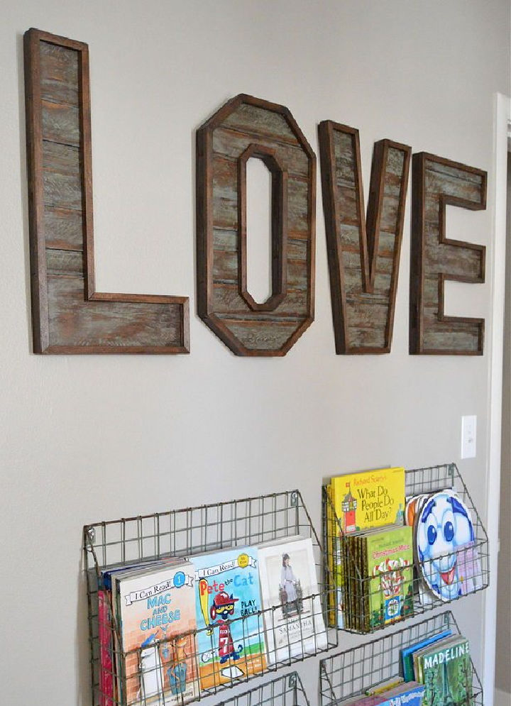 How to make pallet wood letters