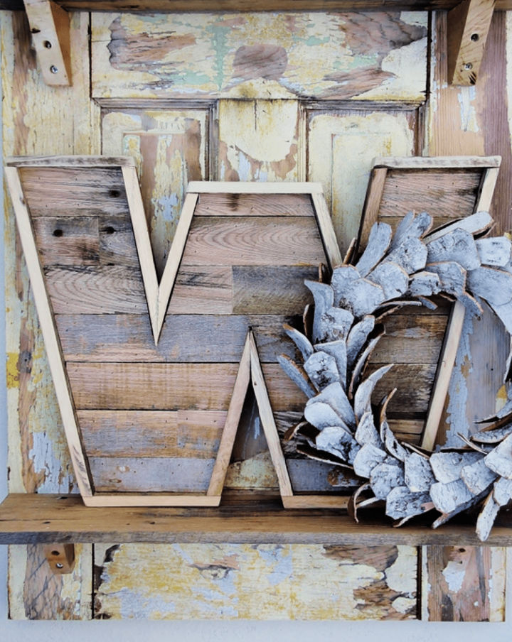 Making pallet wood letters