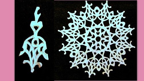 DIY snowflake pattern