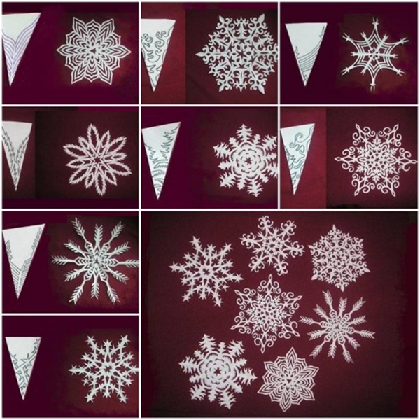 Paper snowflake pattern F
