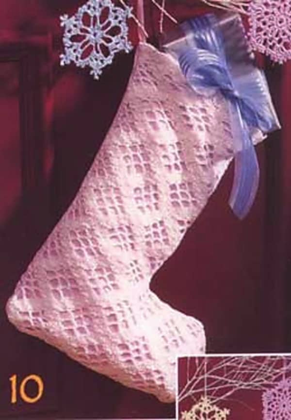 Lace crochet stockings