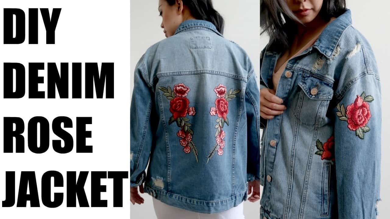 Rose patch jacket 15 best DIY denim jacket projects to try