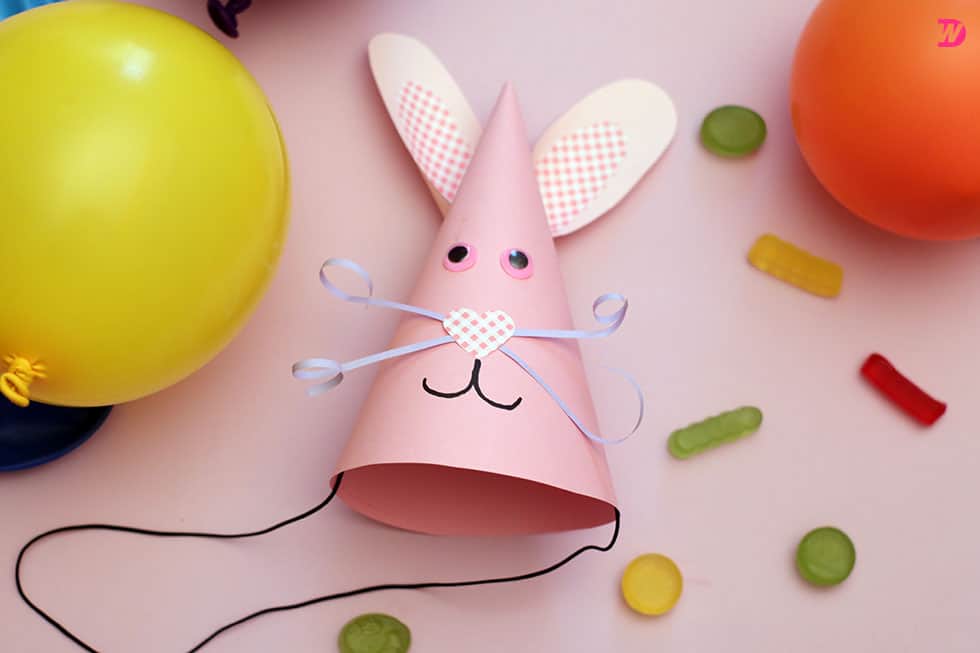 Bunny Party Hat Craft DIY Easter Bunny Party Hat Celebration