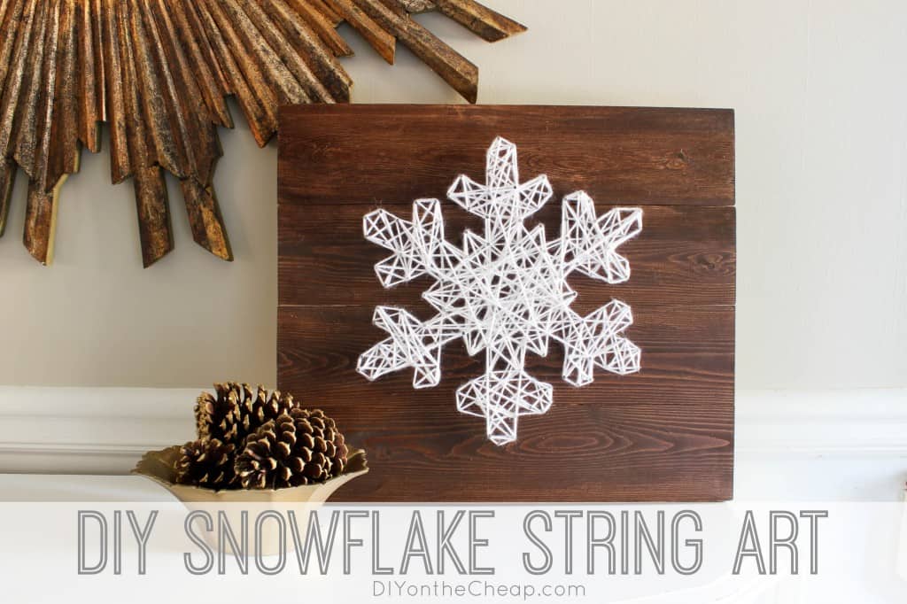 DIY Snowflake Line Art 15 Best DIY Snowflake Crafts
