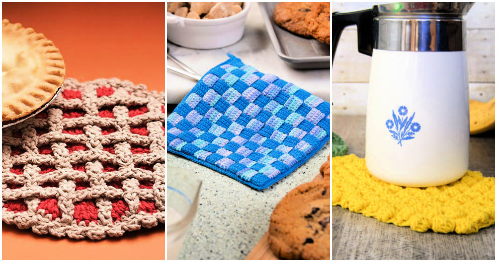 25 free crochet hot pad patterns ⋆ DIY crafts