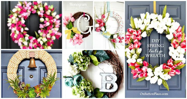 25 simple DIY spring wreath ideas ⋆ DIY crafts