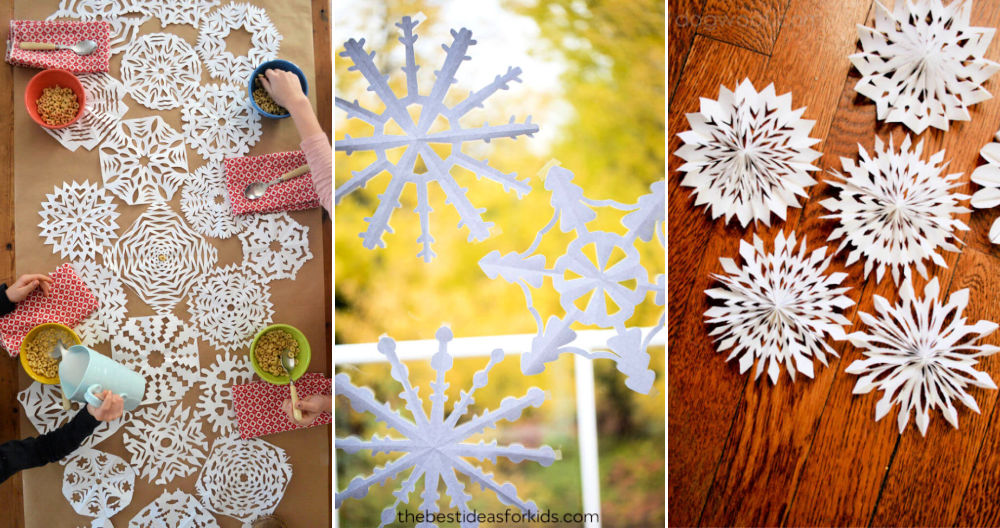 30 unique and simple DIY paper snowflake patterns