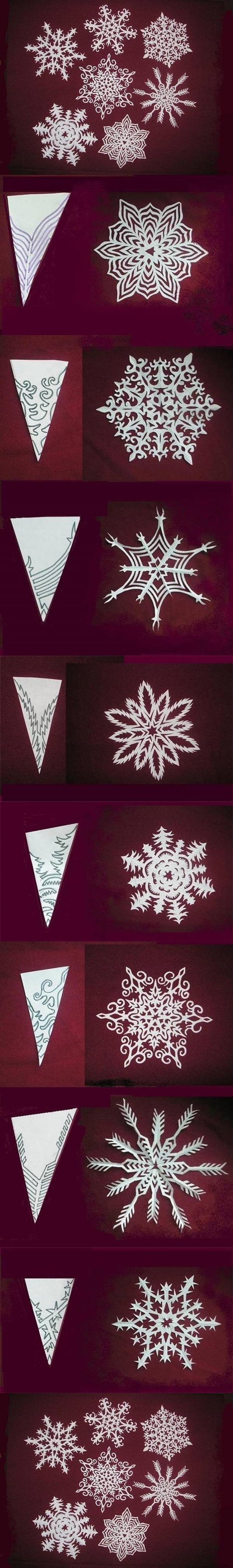 Beautiful paper snowflake design DIY (snowflake pattern)