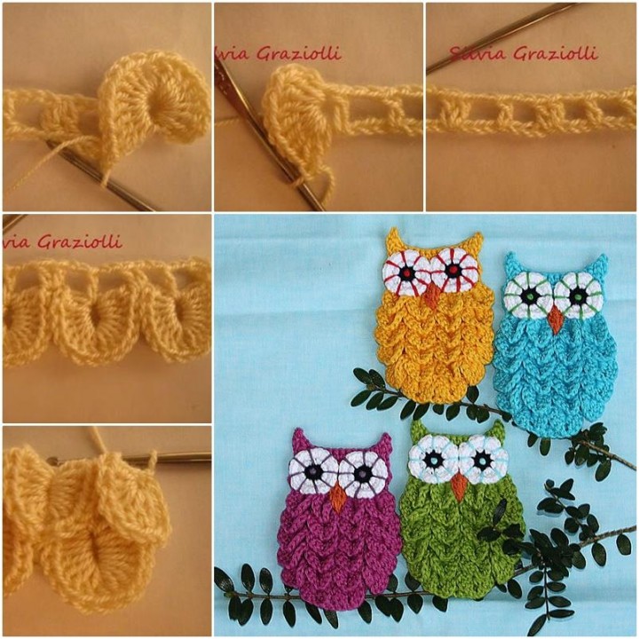 DIY Crochet Crocodile Stitch Owl Pattern Free
