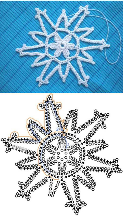 Crochet Snowflake Pattern 00 08 Exquisite DIY Crochet Snowflake Pattern