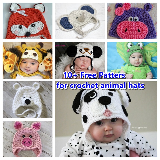 10 Free Animal Hat Patterns
