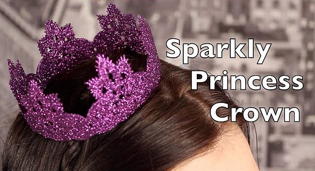 DIY Glitter Crown