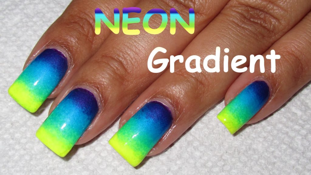 12 DIY ideas for neon nails