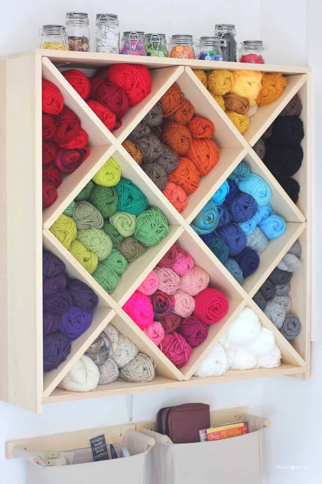 13 DIY ways to store yarn