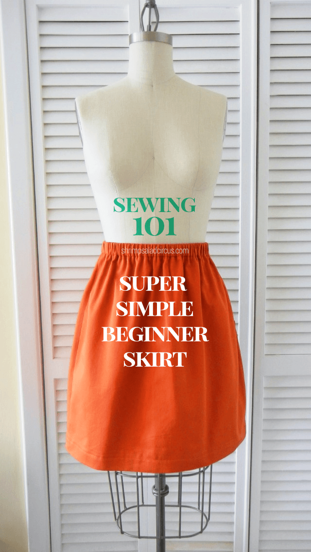 super easy beginner skirt
