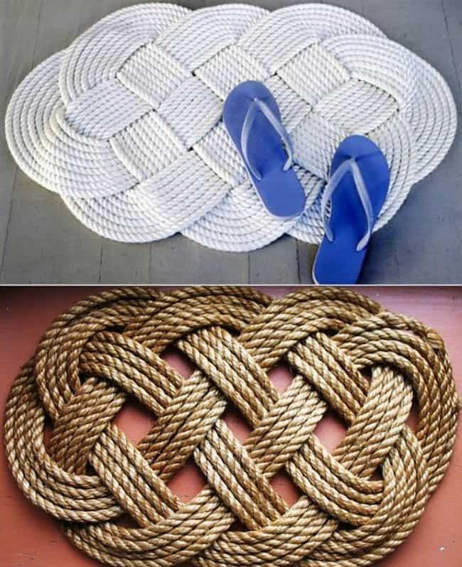 DIY Braided Rope Mat
