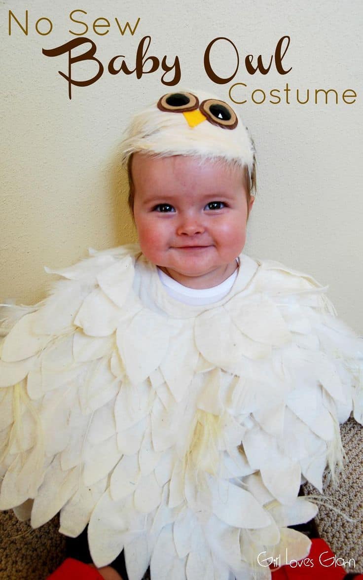 Seamless Baby Owl Costume 15 Pieces DIY Baby Halloween Costume