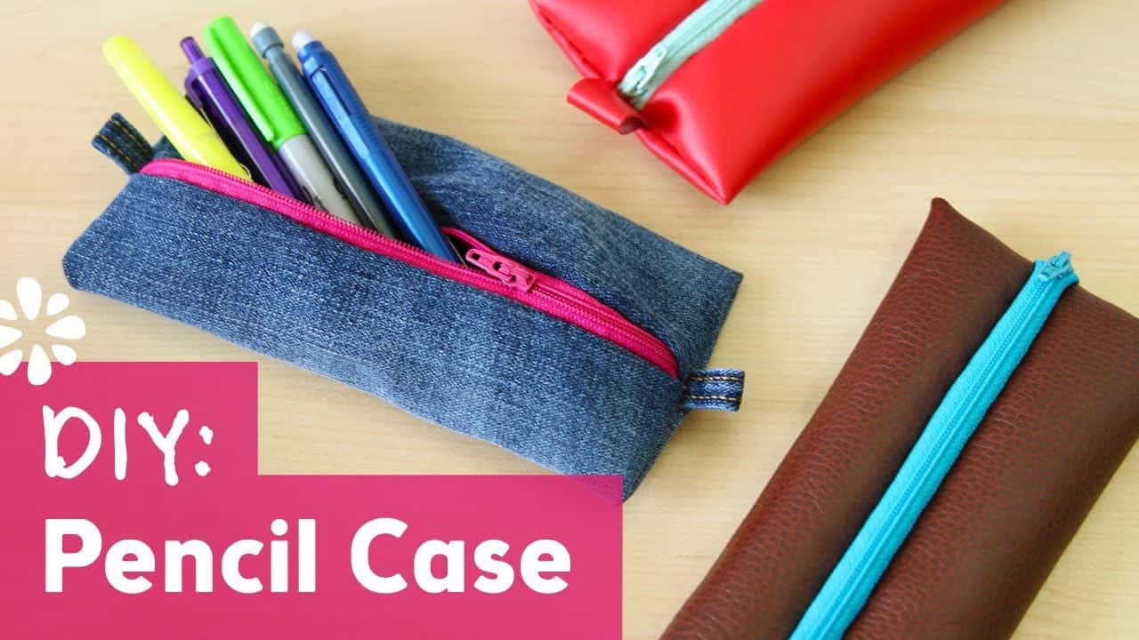 Flat zipper pencil case 15 cute DIY pencil case ideas and tutorials