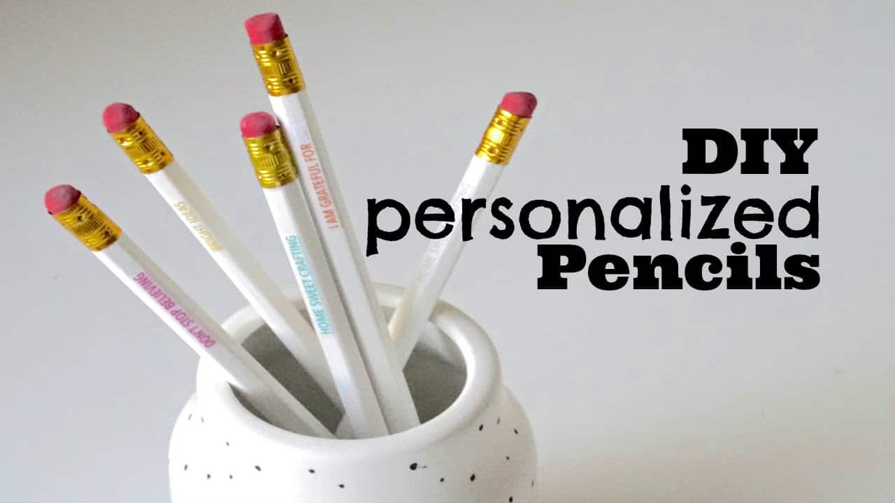Personalized short quote pencils 15 interesting DIY pencils (creative + tutorial)