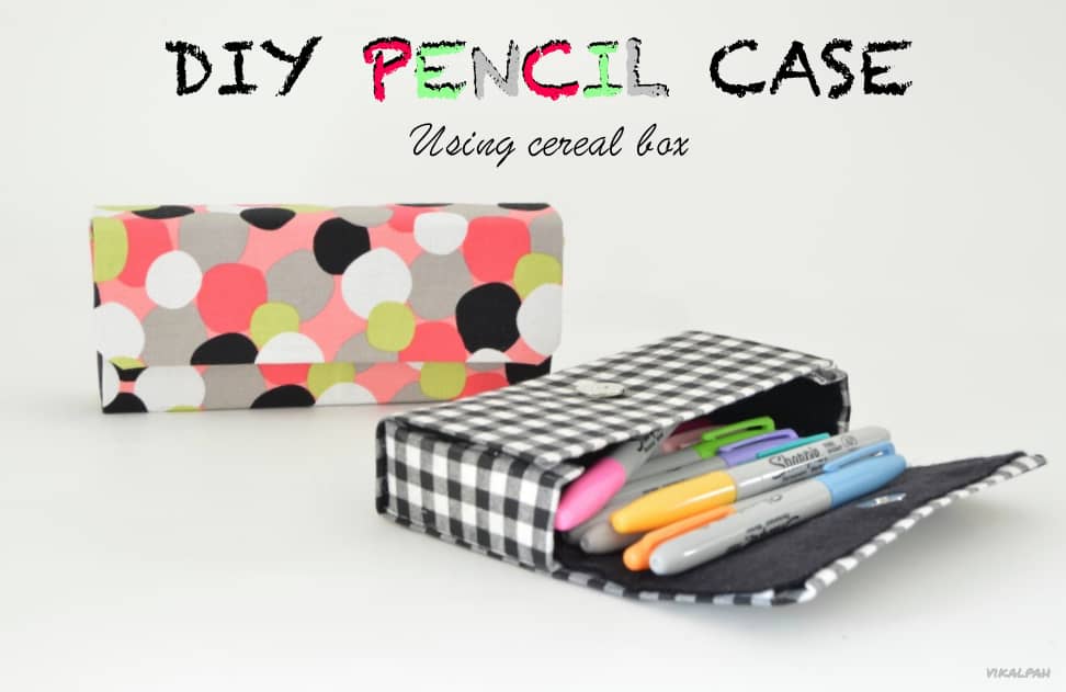 15 Cute DIY Pencil Box Ideas and Tutorials from Cereal Box DIY Pencil Box