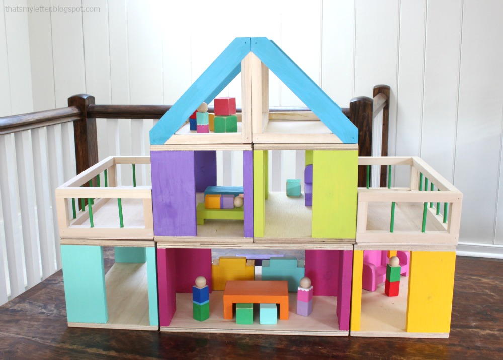 Wooden toy house