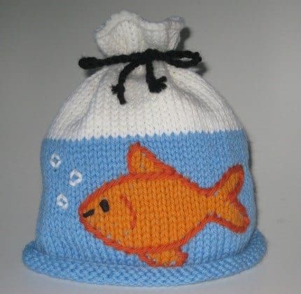 Goldfish in a hat