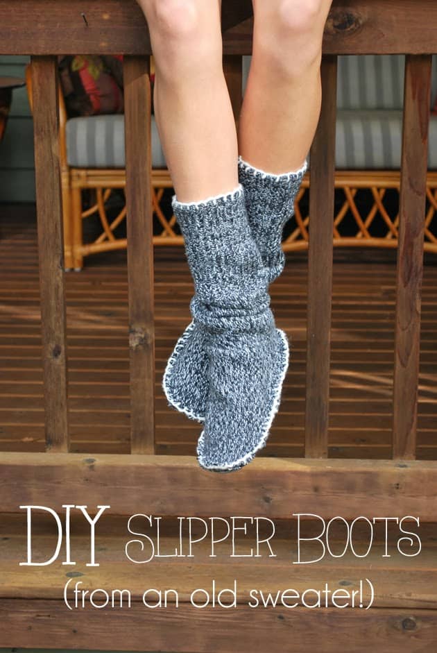 Upgraded sweater slippers boots