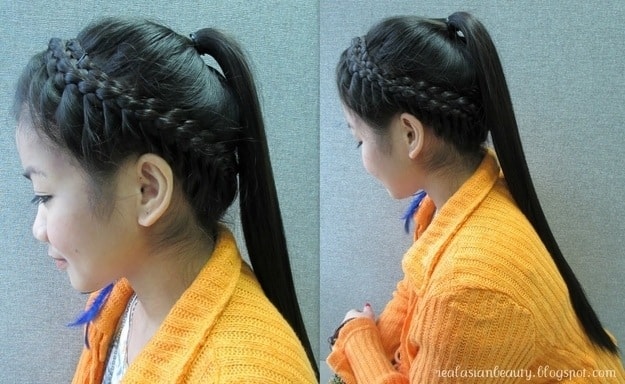 Braided crown and pony