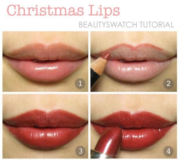Gorgeous christmas lips