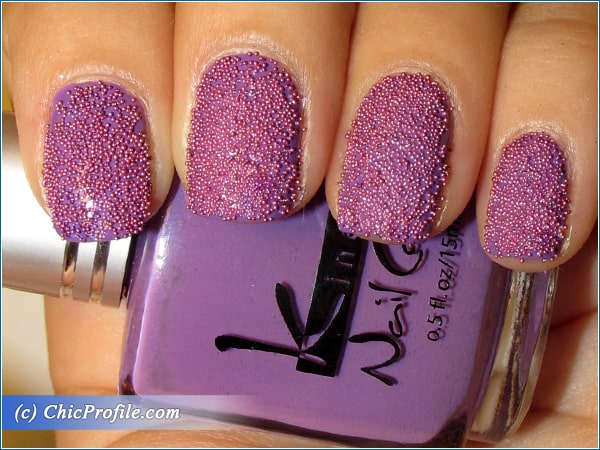 Purple Caviar Nails