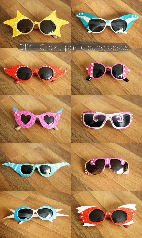crazy party sunglasses