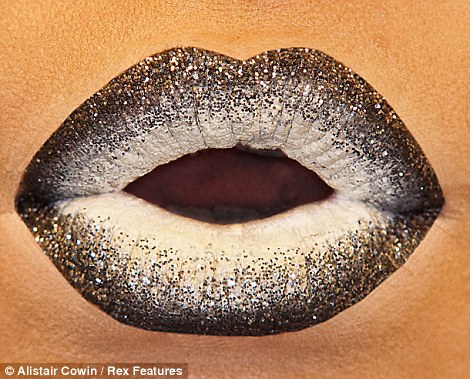 glitter edge lips