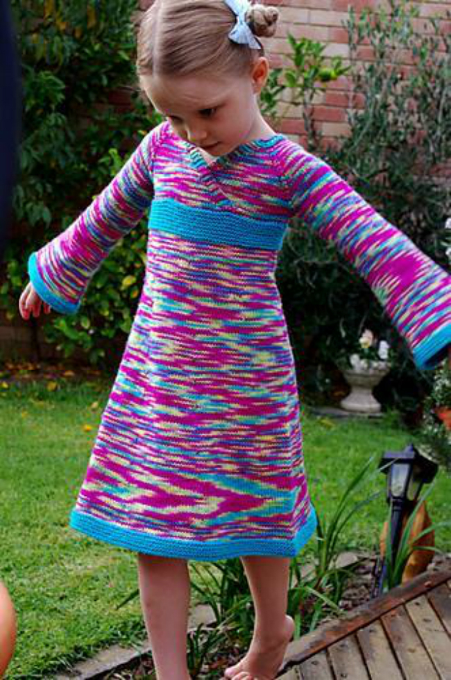 Oriental Lily Knit Dress