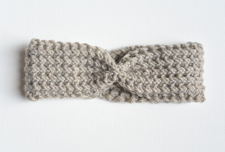 Half Fisherman Knit Headband