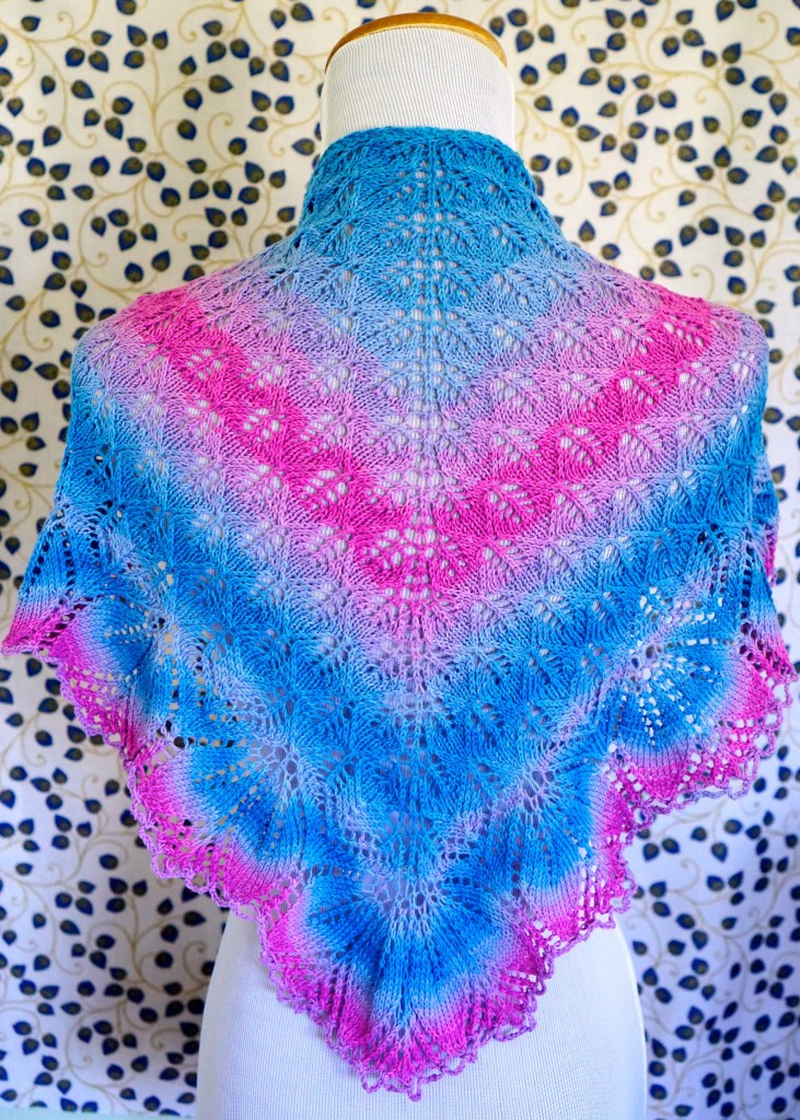 Spring and blue and pink shawls