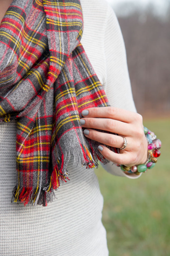 seamless flannel blanket scarf