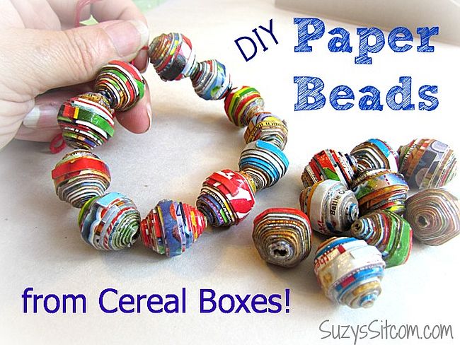 Cereal Box Bead Bracelet