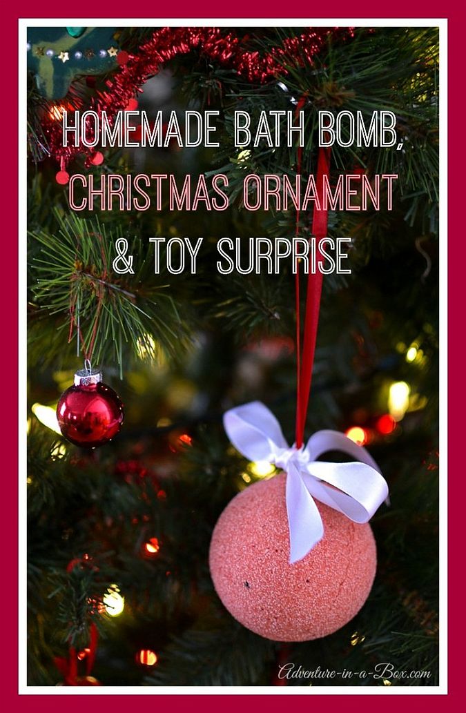 DIY Bath Bomb Surprise Doubles as Gorgeous Christmas Ornament